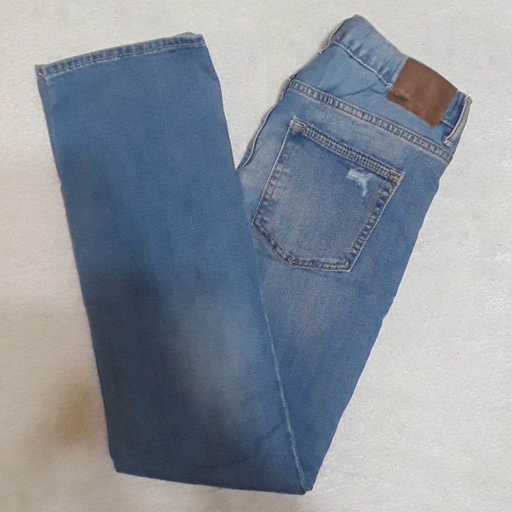 Gap Kids Straight Fit Blue Jeans. Girl's Size: Waist 14Rx28 Inseam